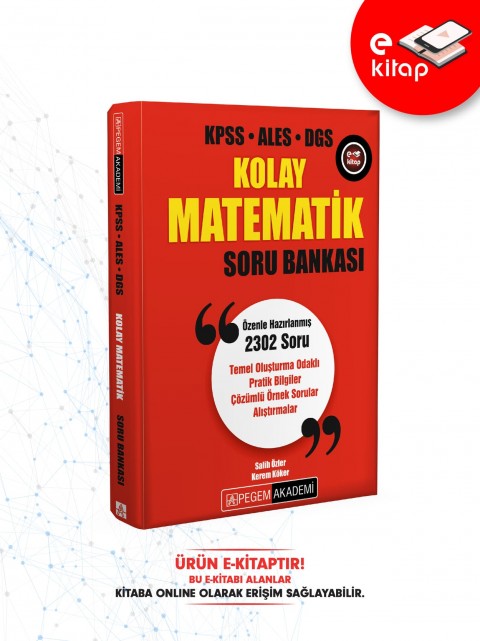 KPSS ALES DGS Kolay Matematik E-Soru Bankası