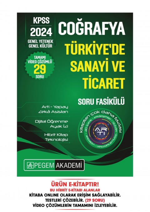 KPSS Coğrafya - Türkiye'de Sanayi ve Ticaret Soru Fasikülü