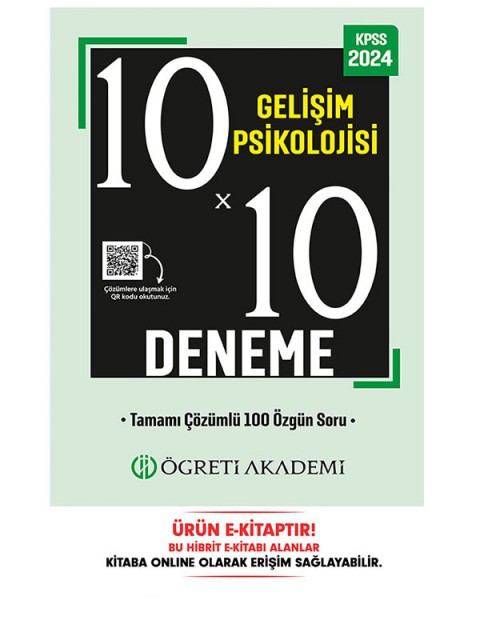 KPSS Eğitim Bilimleri 10x10 Gelişim Psikolojisi Deneme E-Kitap