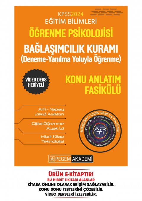 KPSS Öğrenme Psikolojisi - Bağlaşımcılık (Bağ Kuramı - Araçsal Koşullanma) Kuramı Konu Fasikülü