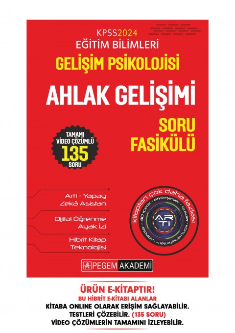 KPSS Eğitim Bilimleri Gelişim Psikolojisi - Ahlak Gelişimi Soru Fasikülü