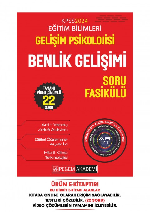 KPSS Eğitim Bilimleri Gelişim Psikolojisi - Benlik Gelişimi Soru Fasikülü