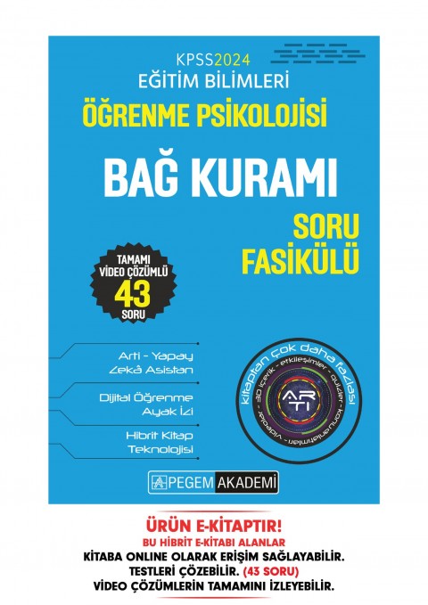 KPSS Eğitim Bilimleri Öğrenme Psikolojisi - Bağ Kuramı Soru Fasikülü