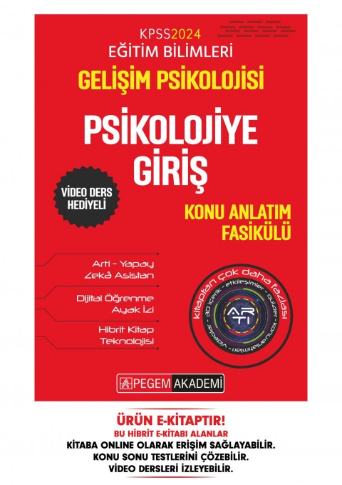 KPSS Gelişim Psikolojisi - Psikolojiye Giriş Konu Fasikülü