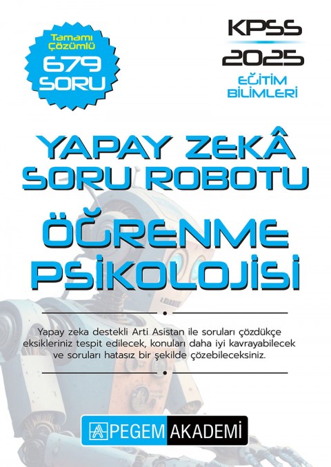KPSS Eğitim Bilimleri Tamamı Çözümlü Öğrenme Psikolojisi Soru Robotu