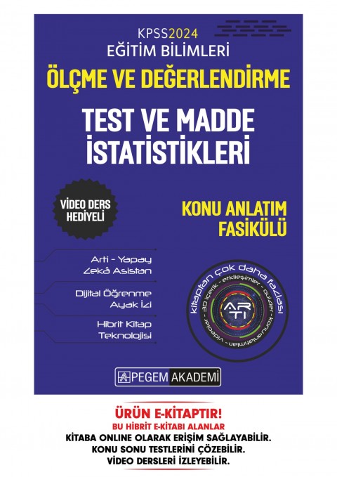 KPSS Ölçme ve Değerlendirme - Test ve Madde İstatistikleri Konu Fasikülü