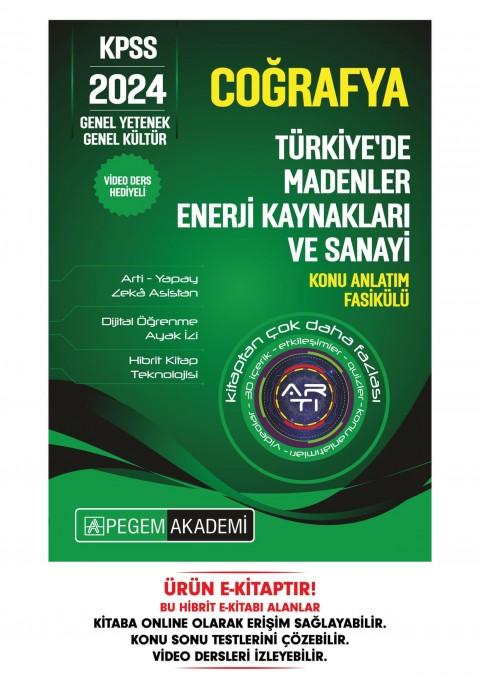 KPSS Coğrafya - Türkiye'de Madenler - Enerji Kaynakları ve Sanayi Konu Fasikülü