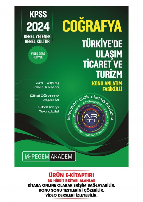 KPSS Coğrafya - Türkiye'de Ulaşım -Ticaret ve Turizm Konu Fasikülü