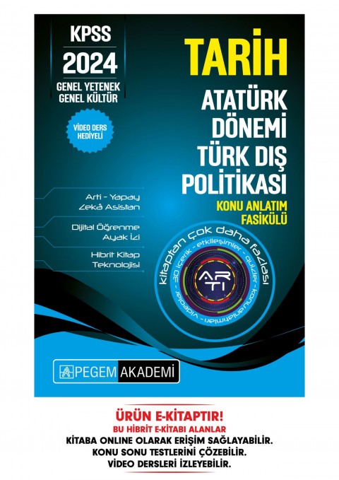 KPSS Tarih - Atatürk Dönemi Türk Dış Politikası Konu Fasikülü