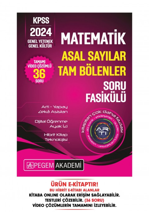 KPSS Matematik - Asal Sayılar-Tam Bölenler Soru Fasikülü