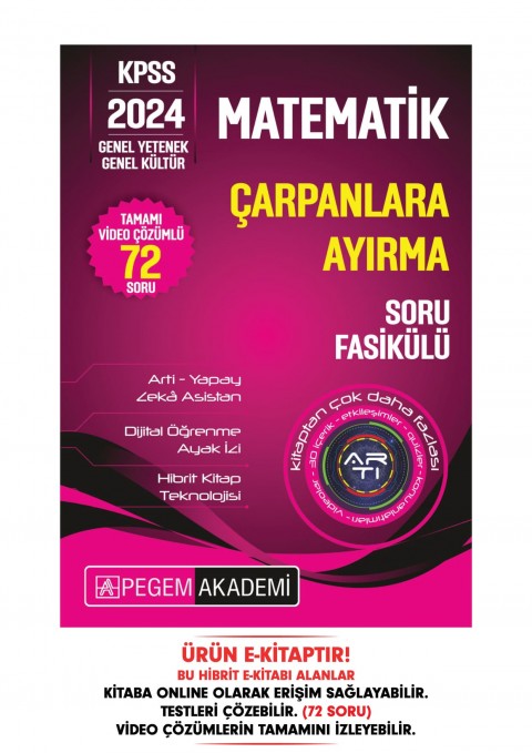KPSS Matematik - Çarpanlara Ayırma Soru Fasikülü