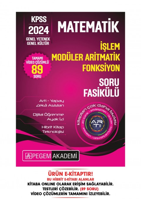 KPSS Matematik - İşlem-Modüler Aritmetik-Fonksiyon Soru Fasikülü
