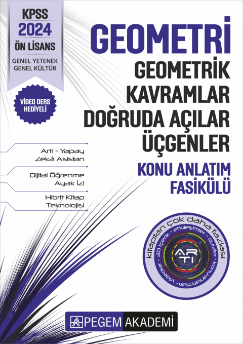 KPSS Ön Lisans Geometri - Geometrik Kavramlar - Doğruda Açılar - Üçgenler Konu Fasikülü