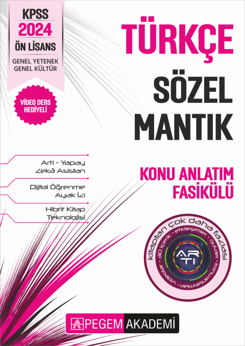 KPSS Ön Lisans Türkçe - Sözel Mantık Konu Fasikülü