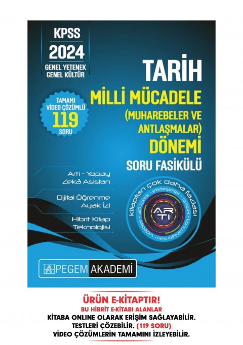 KPSS Tarih - Milli Mücadele (Muharebeler ve Antlaşmalar) Dönemi Hibrit Soru Fasikülü
