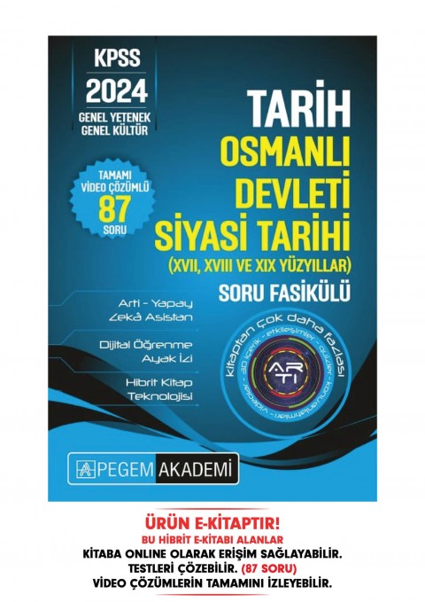 KPSS Tarih - Osmanlı Devleti Siyasi Tarihi (XVII, XXVIII, ve XIX. Yüzyıllar) Hibrit Soru Fasikülü