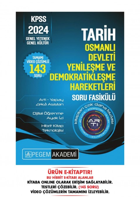 KPSS Tarih - Osmanlı Devleti Yenileşme ve Demokratikleşme Hareketleri Hibrit Soru Fasikülü