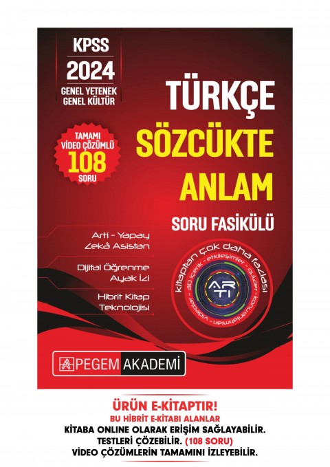 KPSS Türkçe - Sözcükte Anlam Soru Fasikülü