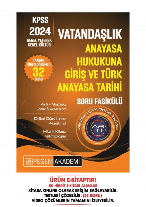 KPSS Vatandaşlık - Anayasa Hukukuna Giriş ve Türk Anayasa Tarihi Soru Fasikülü