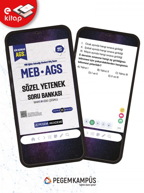 MEB-AGS Kim Korkar Sözel Yetenek Tamamı Çözümlü E-Soru Bankası